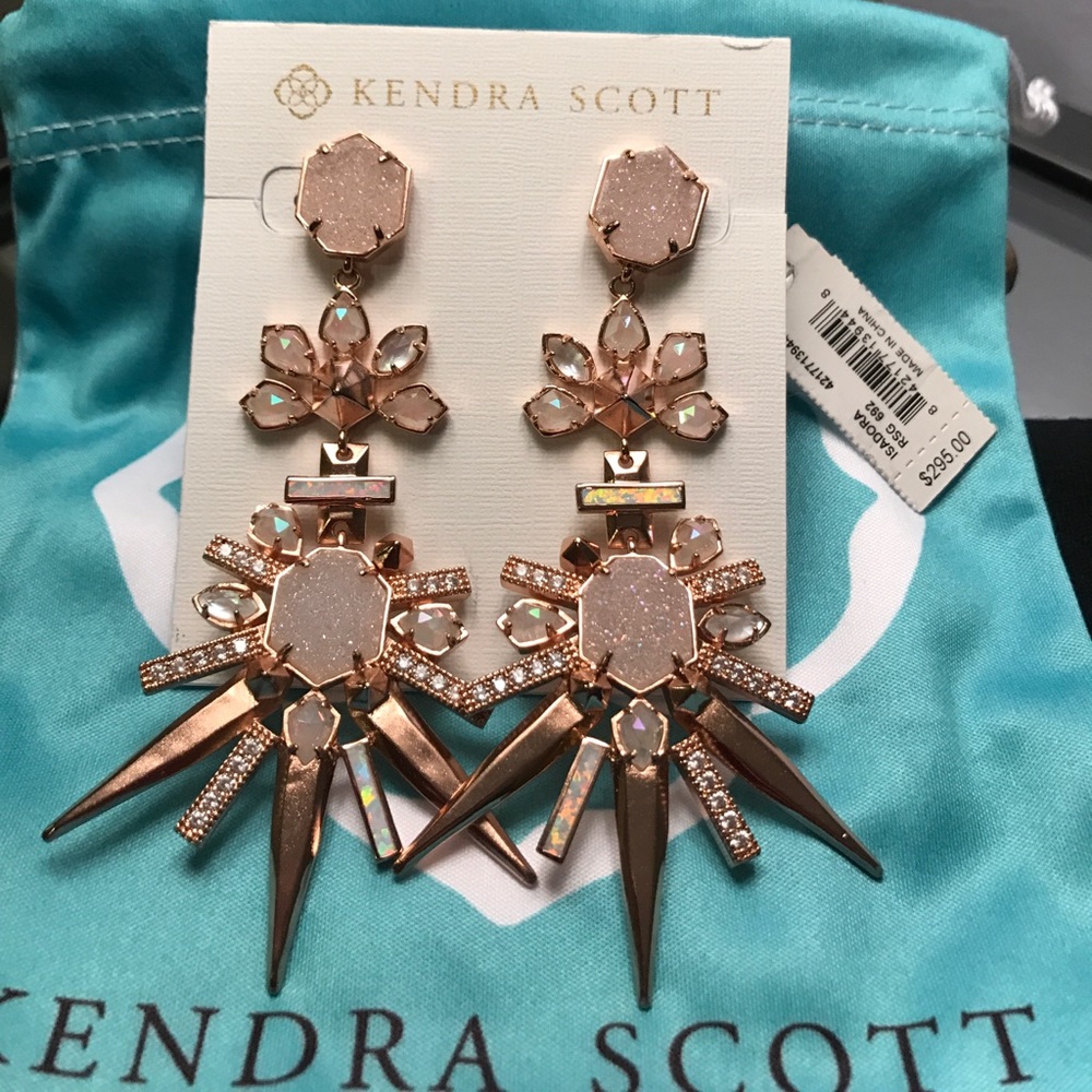 Isadora Statement Earrings In Champagne