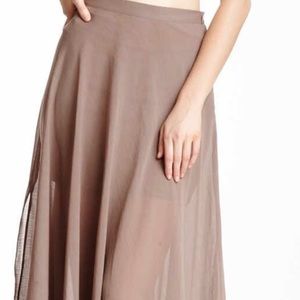 Taupe maxi skirt