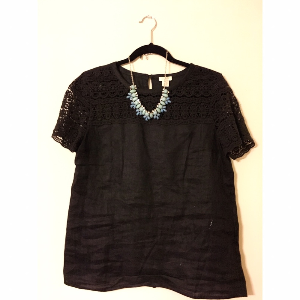 🎊🎊Jcrew lace detail blouse🎉🎉