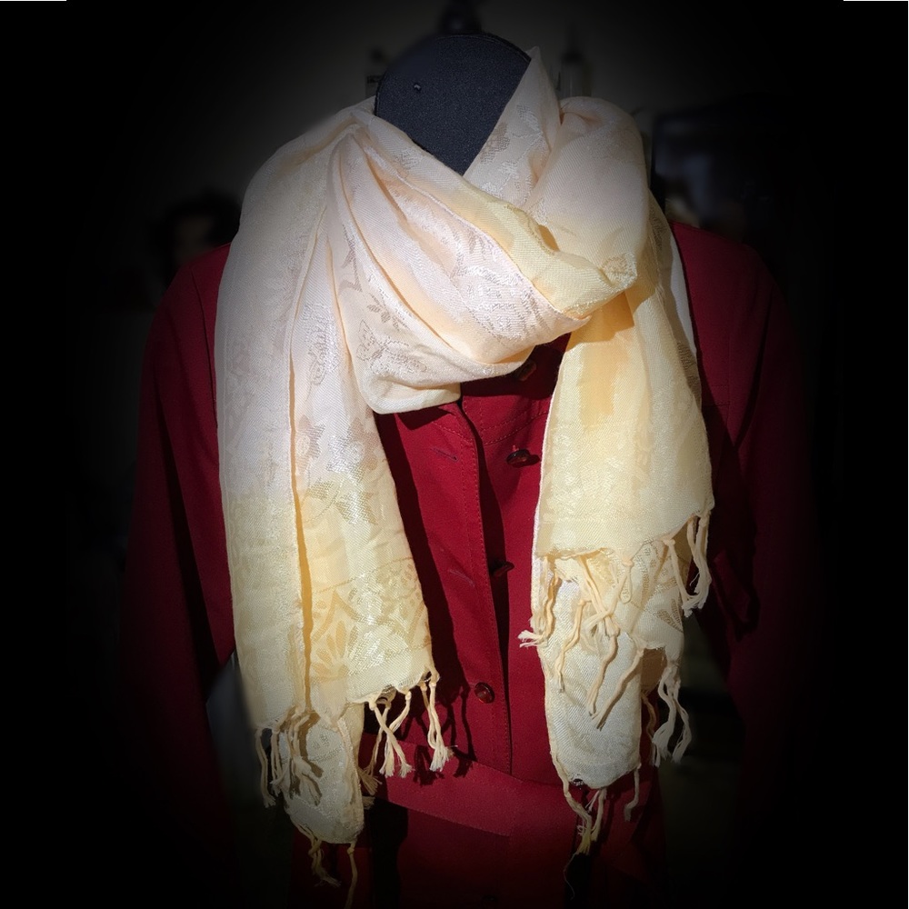 Canary yellow scarf from Afghanistan