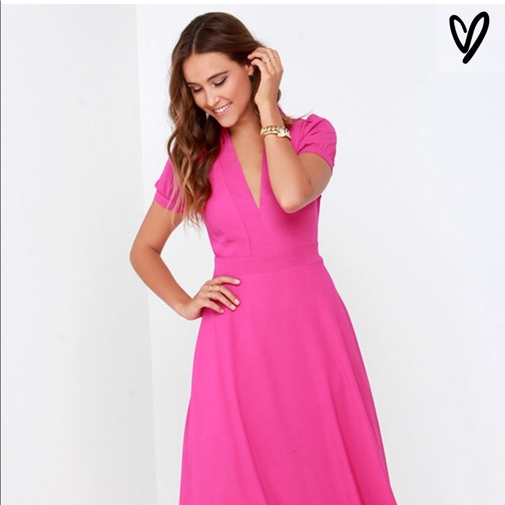 Fuchsia Maxi Dress - NWOT