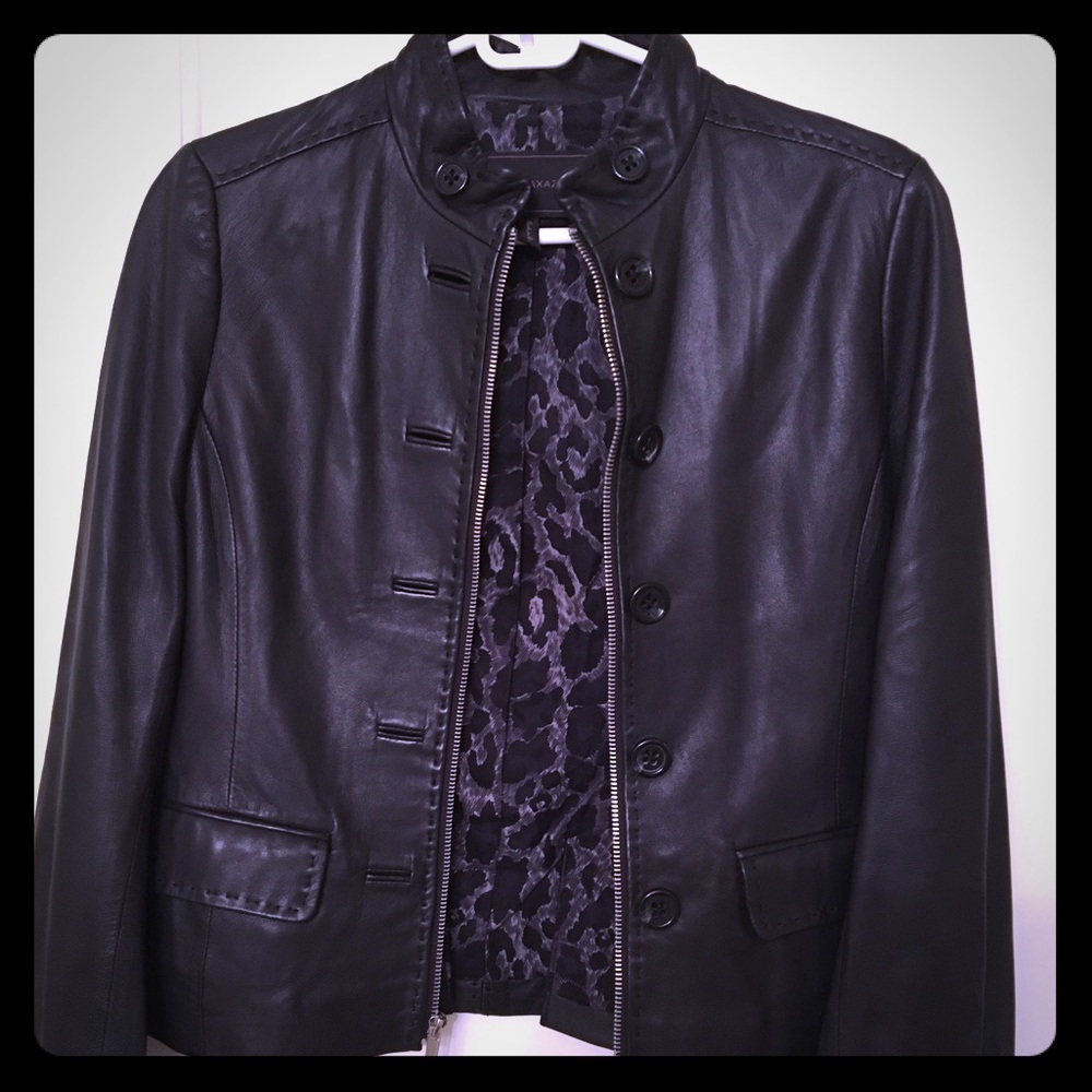 BCBG Maxazria leather Jacket XS