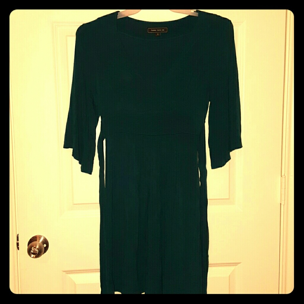 Dark green kimono like dress