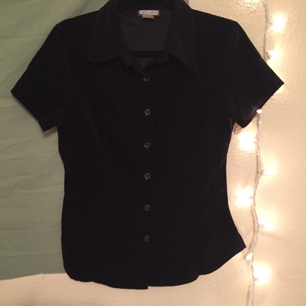 Black Velvet button up shirt