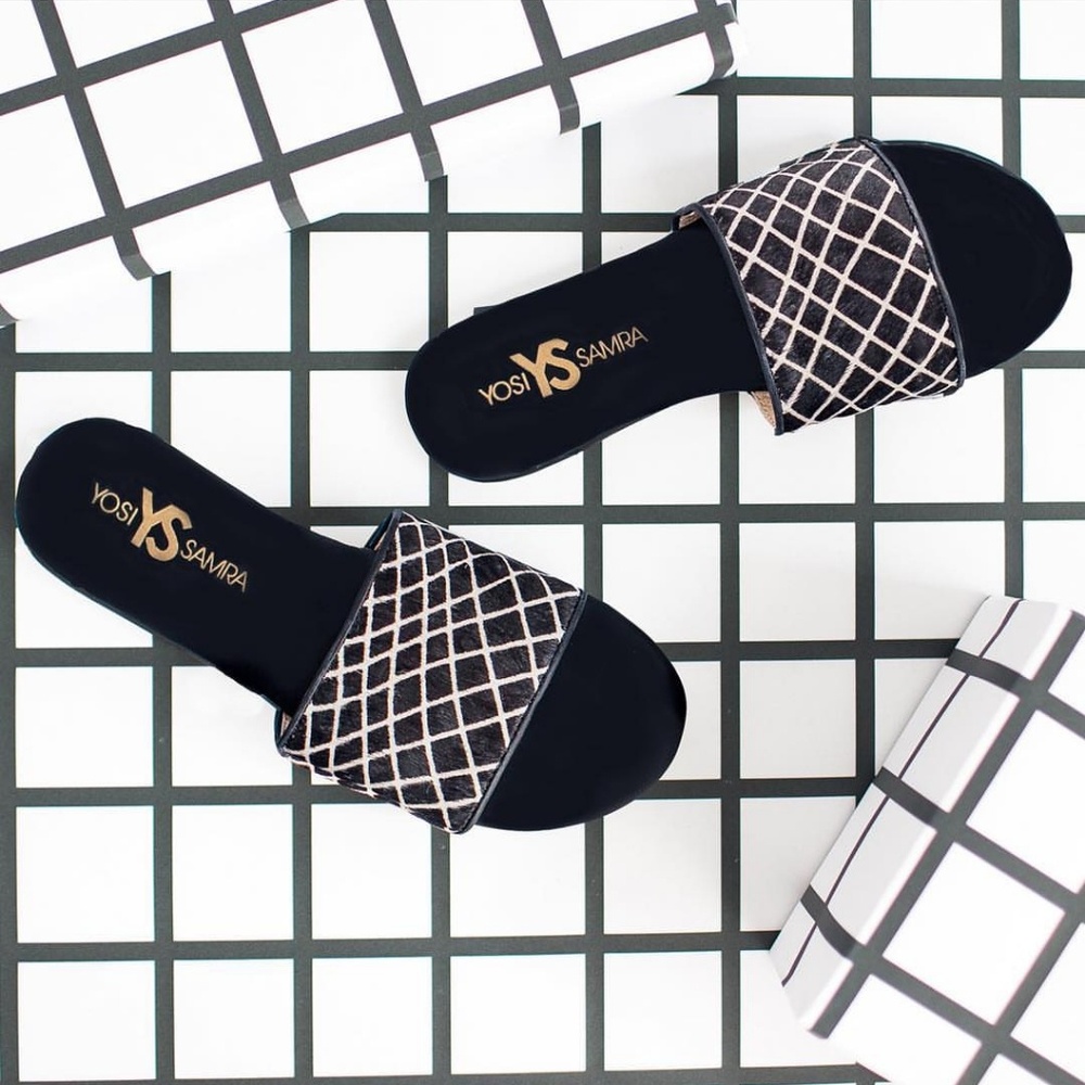 Yosi Samra "Reese" Hair Calf Slipper