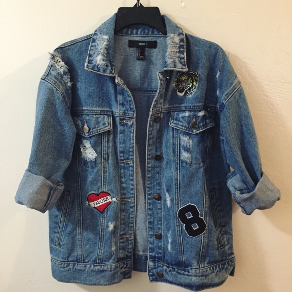 Distressed Denim Jacket