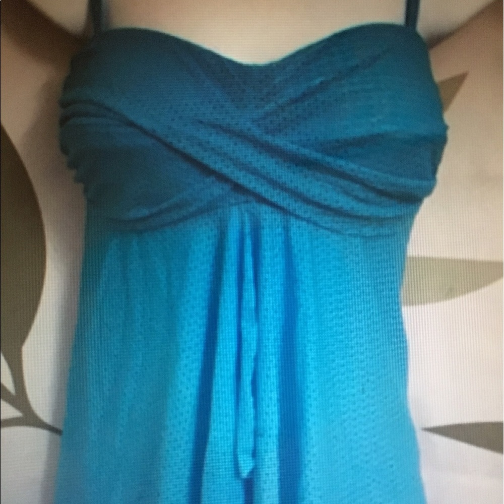 NWOT swimsuit, 2 piece Takini, blue, fit 4 U