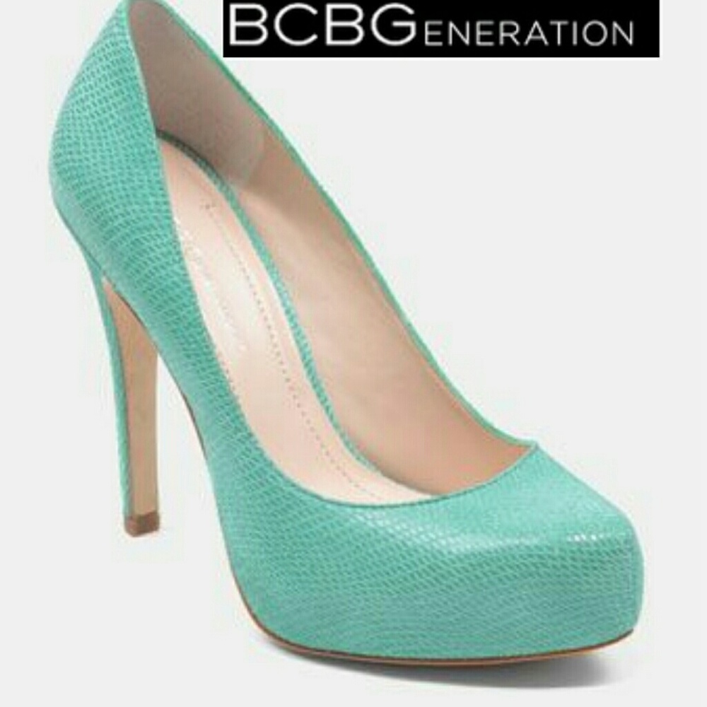 BCBG Teal Heels