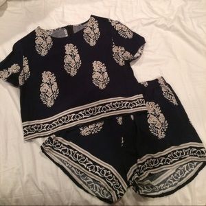 Two piece romper set