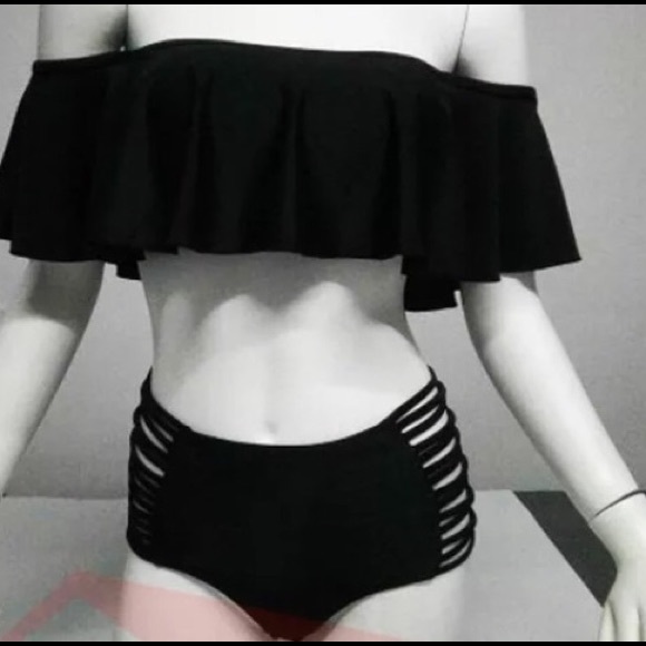 🔥5⭐️Rated Hi waist LADDER Cut off-shoulder bikini - Picture 8 of 8