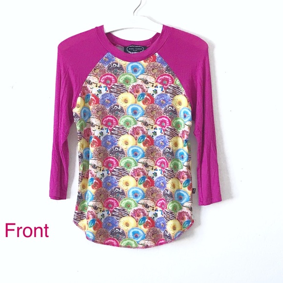 Zara Terez Other - Zara Terez Unique Donuts Baseball Style Tee