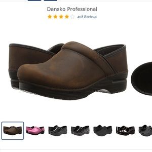 Professional Clogs 39 Antique Brown Oiled Leather