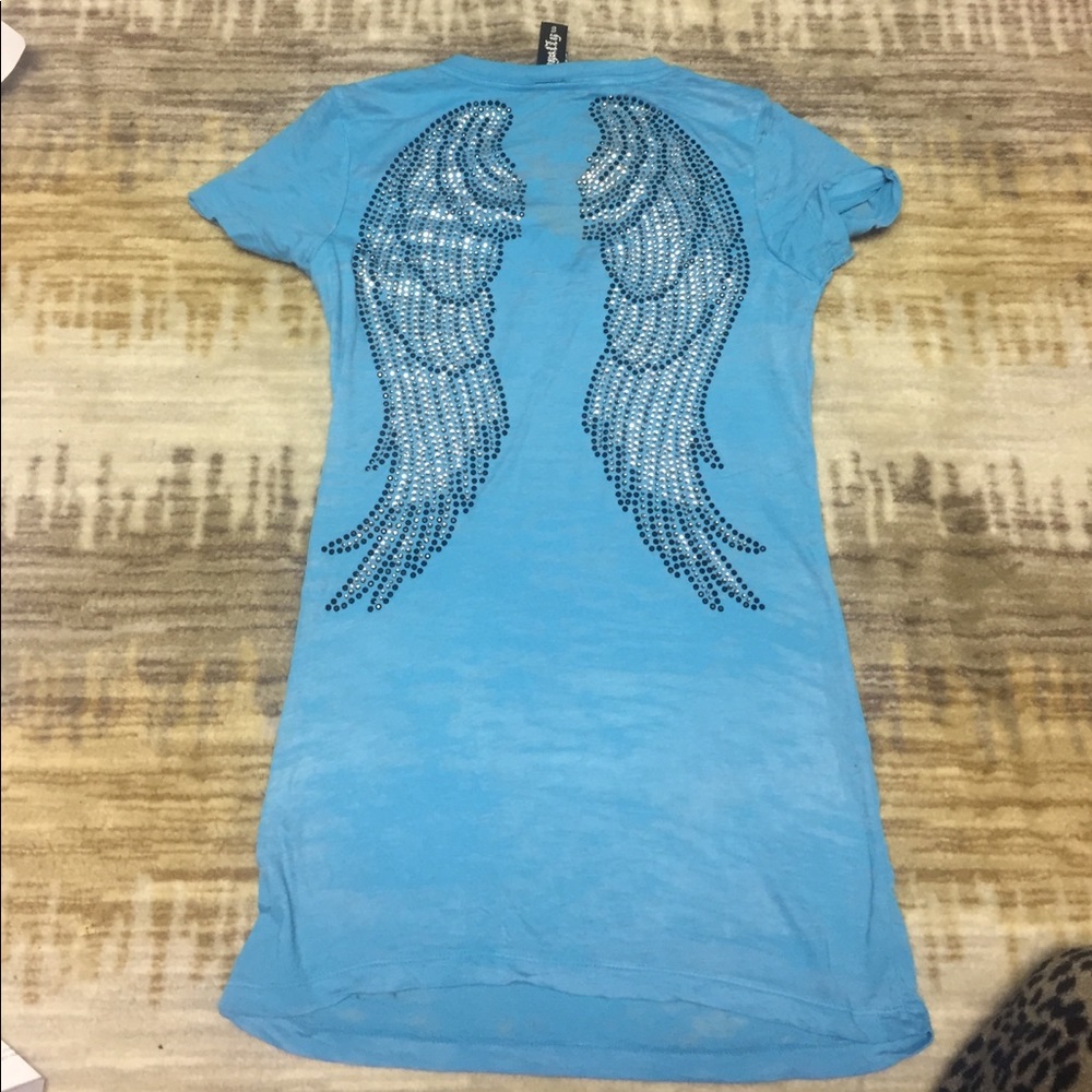 T-Shirt With Rhinestones