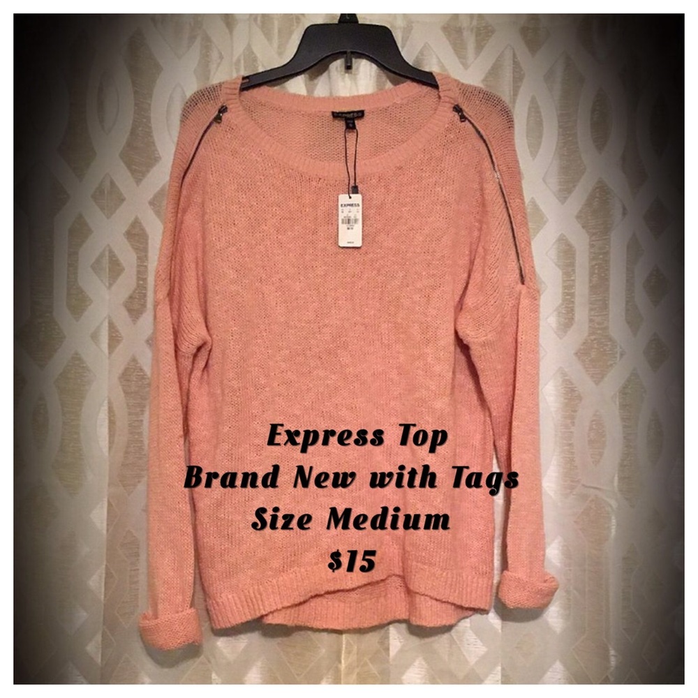 Pink Express Slouchy Sweater