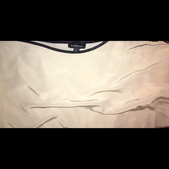 BeBe Cream Lace off shoulder Blouse Large - Picture 4 of 4