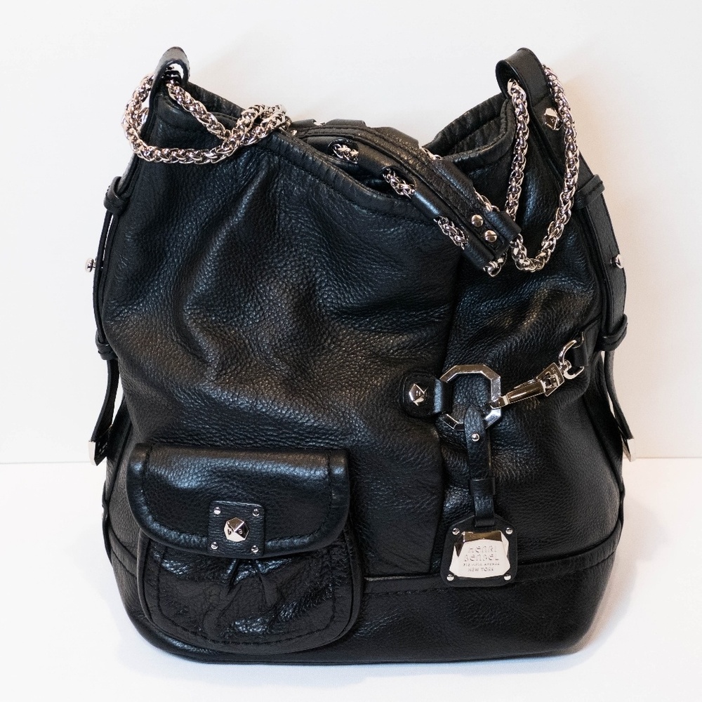 Henri Bendel Leather Bag with Chains