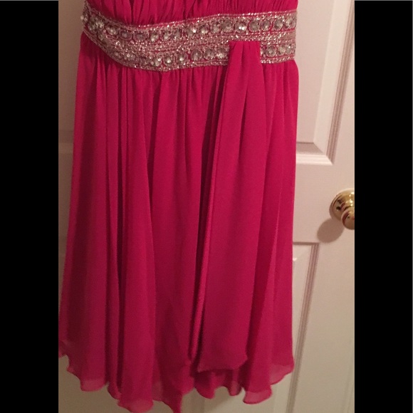 Fushia sequin all occasions dress, Shoulder strap - Picture 5 of 5