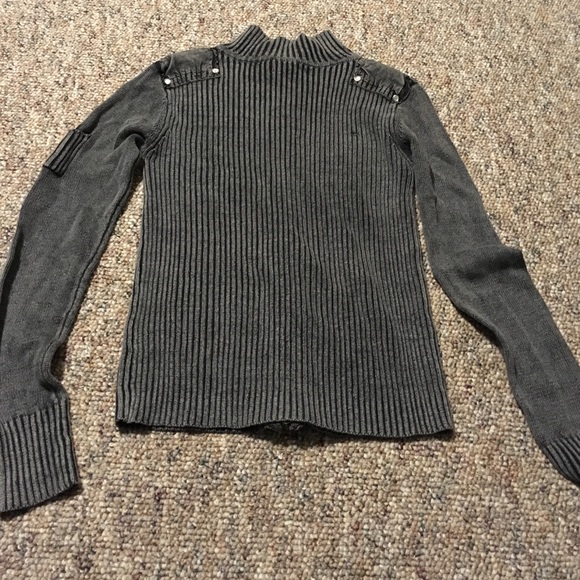 Grey zip up sweater/jacket - Picture 4 of 4