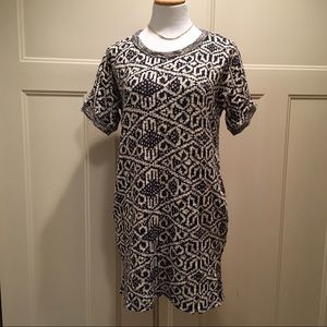Dee Elle navy/cream Sweater dress