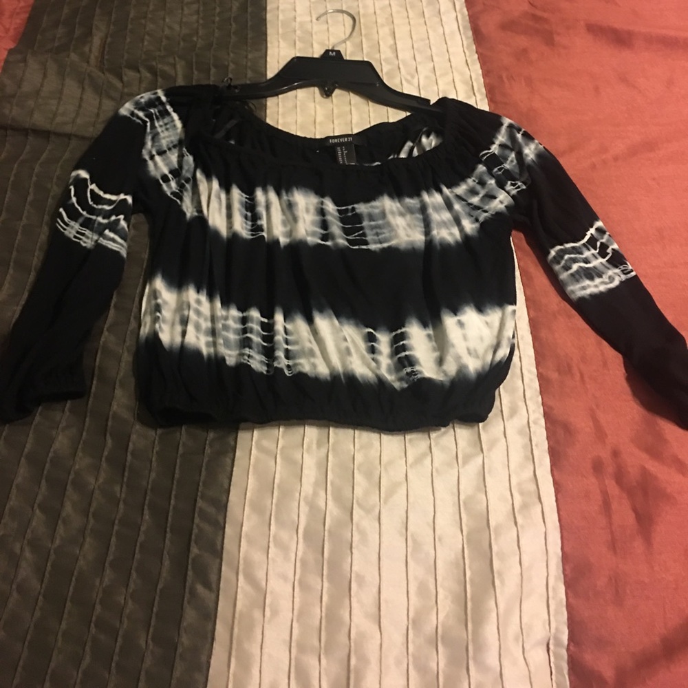 Forever 21 Tie Dye Crop Top Size Small