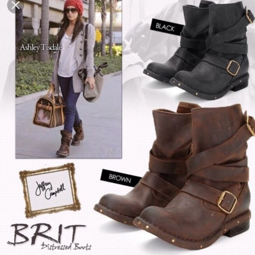 Jeffrey Campbell leather Brit boot