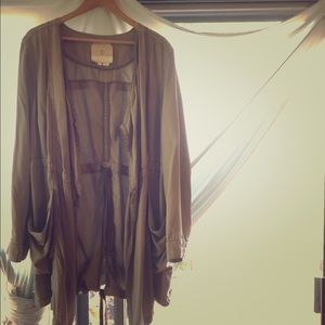 Lightweight tan Anthropologie Jacket by Hei Hei