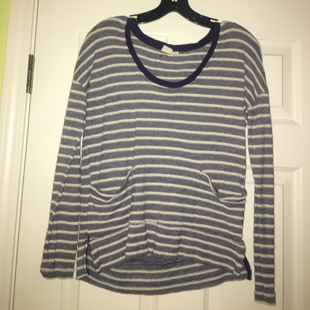 Roxy purple and white long sleeve shirt