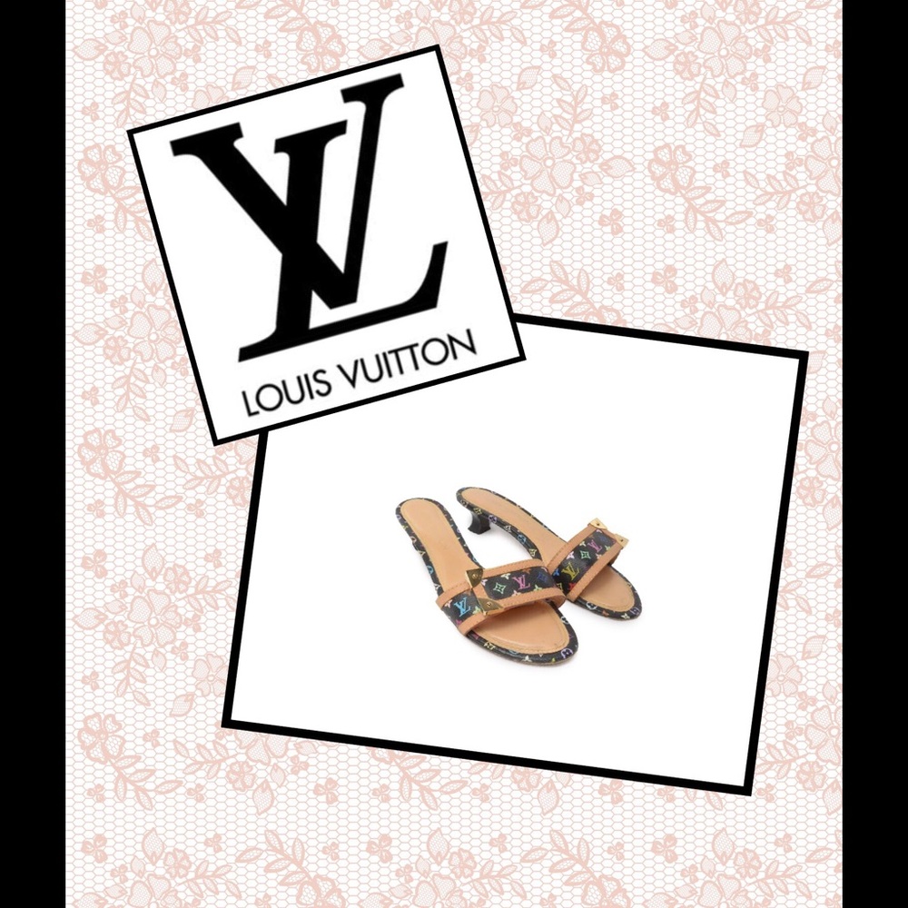 Luis Vuitton Multi-color Murakami Sandals