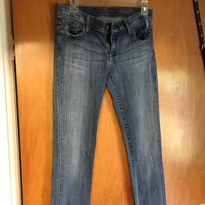 7 for all Mankind size 28 straight leg jean