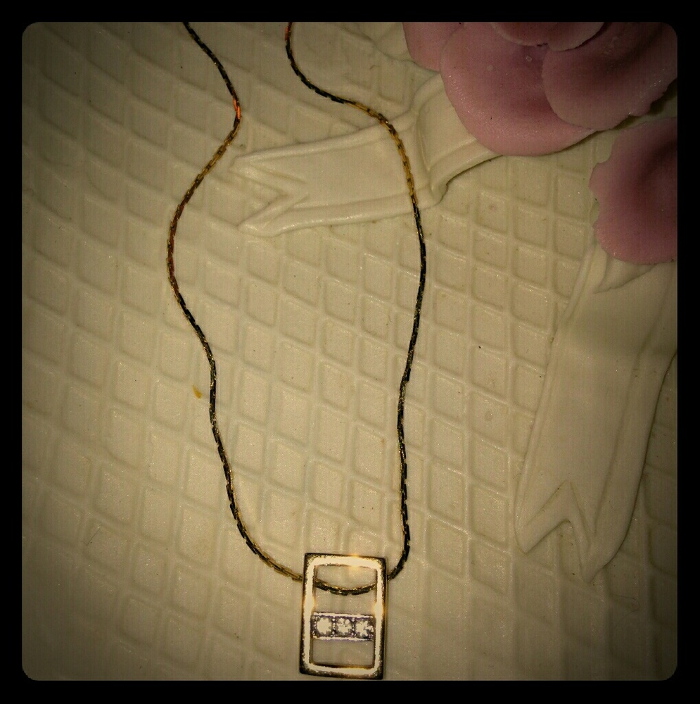 Monet charm and necklace