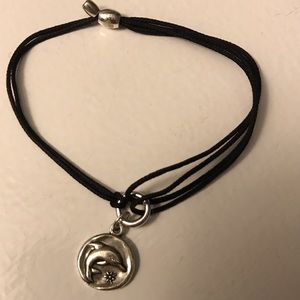 Dolphin kindred cord. Adj. bracelet.