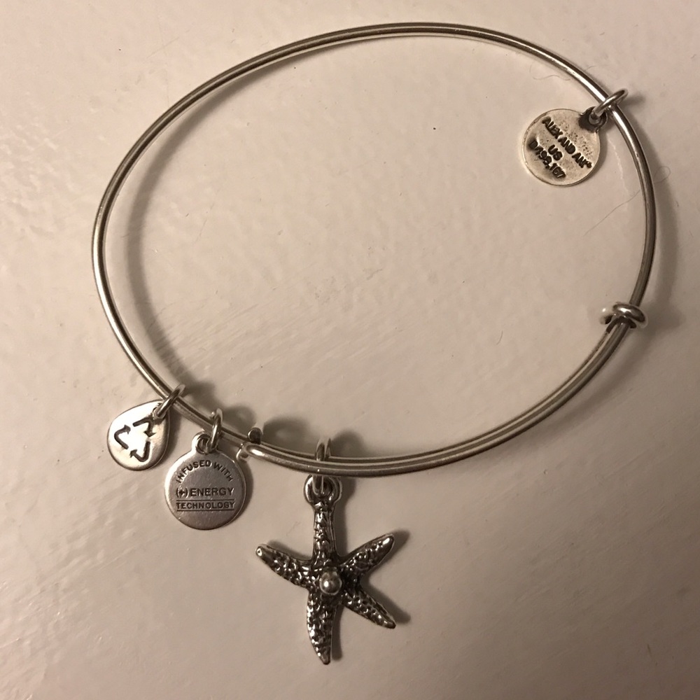 Starfish alex and ani adj bangle