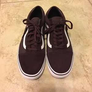 Maroon/Iron Brown Vans Old Skool