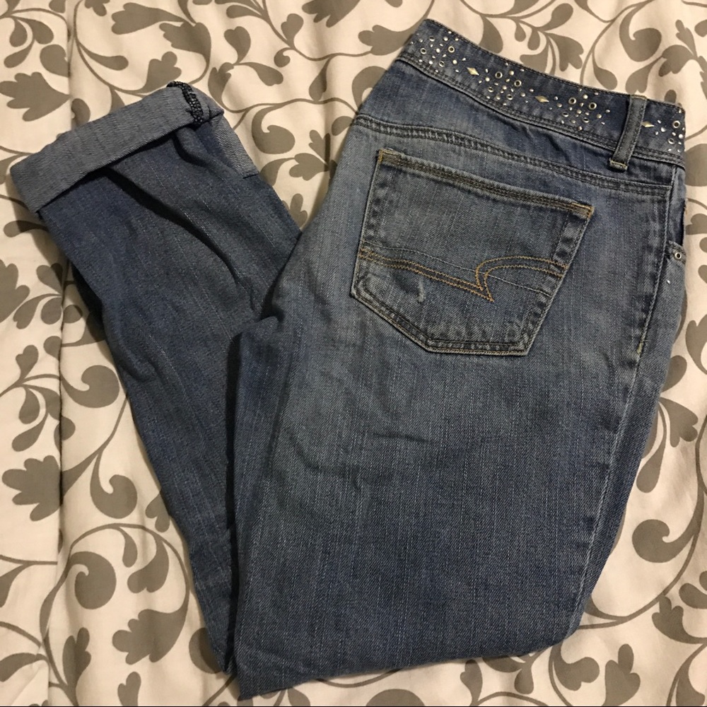 AE chic artist crop jeans ✨