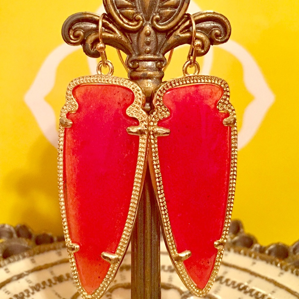 SOLD! Gorgeous Kendra Scott Red Skylars HTF