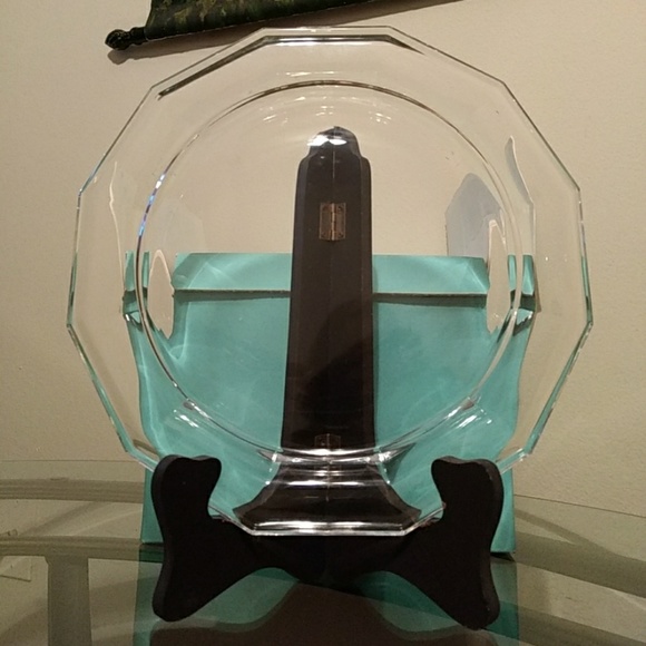 Large Glass Tiffany & Co. Serving Plate - Picture 1 of 7
