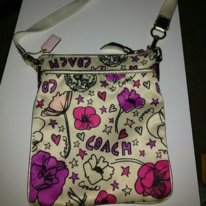 Coach Kyra Floral Poppy Crossbody