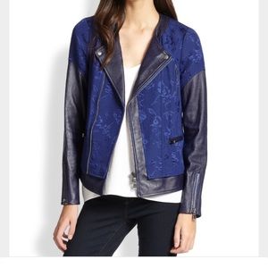 ⚡️2 HOURS ⚡️Rebecca Taylor Blue Leather Jacket