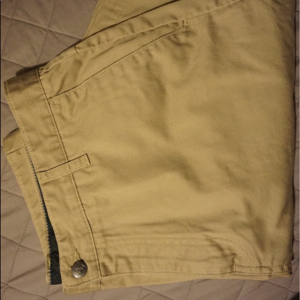 Khaki Volcom shorts