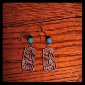 VINTAGE AZTEC STYLED EARINGS