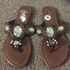 New Brown Flip Flops