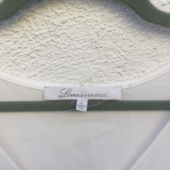 ❌SOLD❌Lovers + Friends White Bodysuit Blouse - Picture 6 of 8