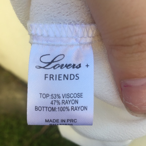 ❌SOLD❌Lovers + Friends White Bodysuit Blouse - Picture 8 of 8