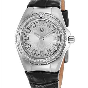 Technomarine Diamond Watch Leather Strap