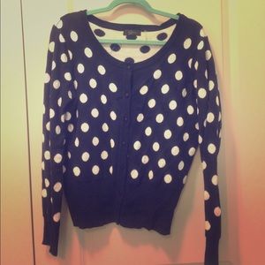 Polka dot cardigan