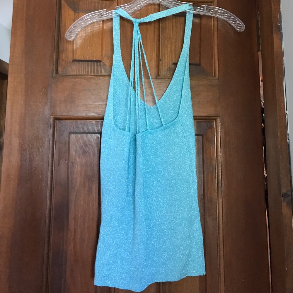 Blue Iridescent Tank Top