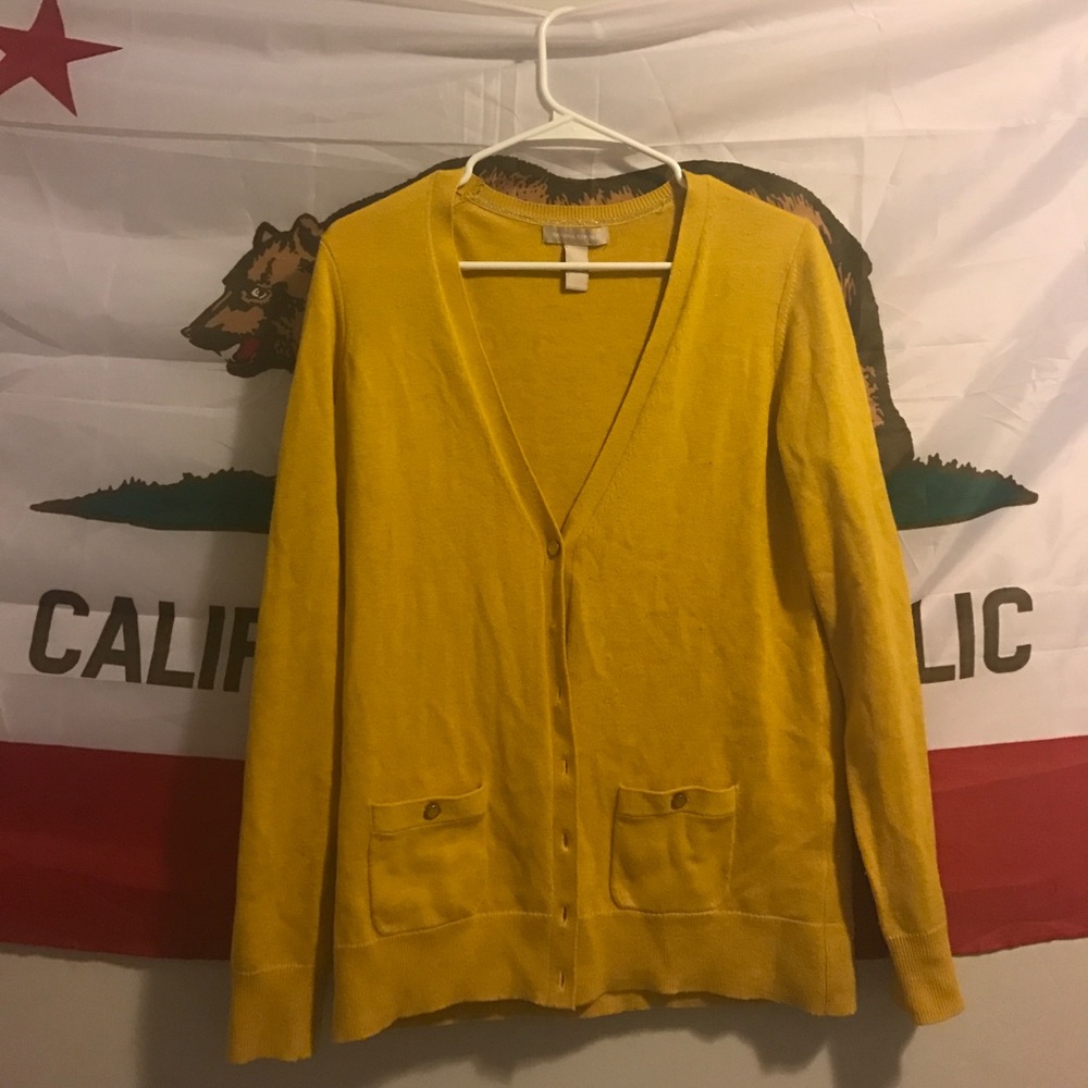 Mustard cardigan