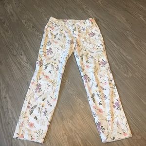 Straight leg patterned pants