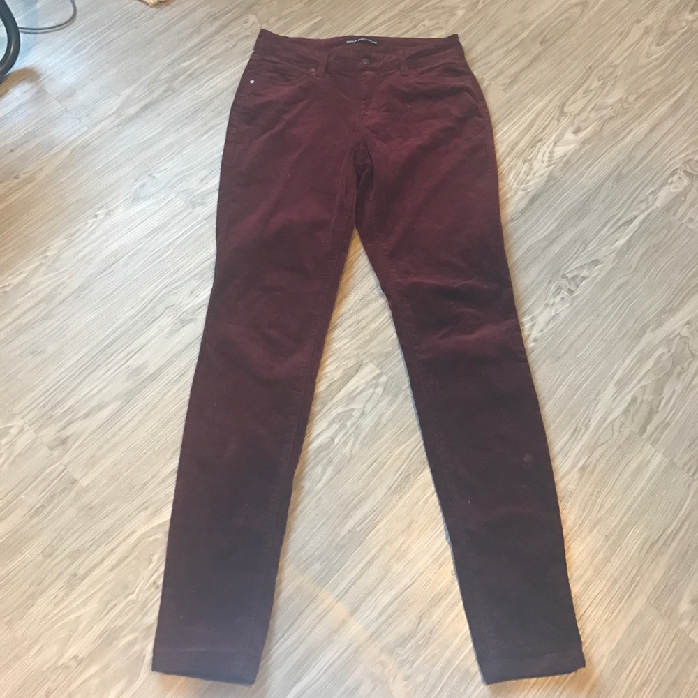 Maroon corduroy pants