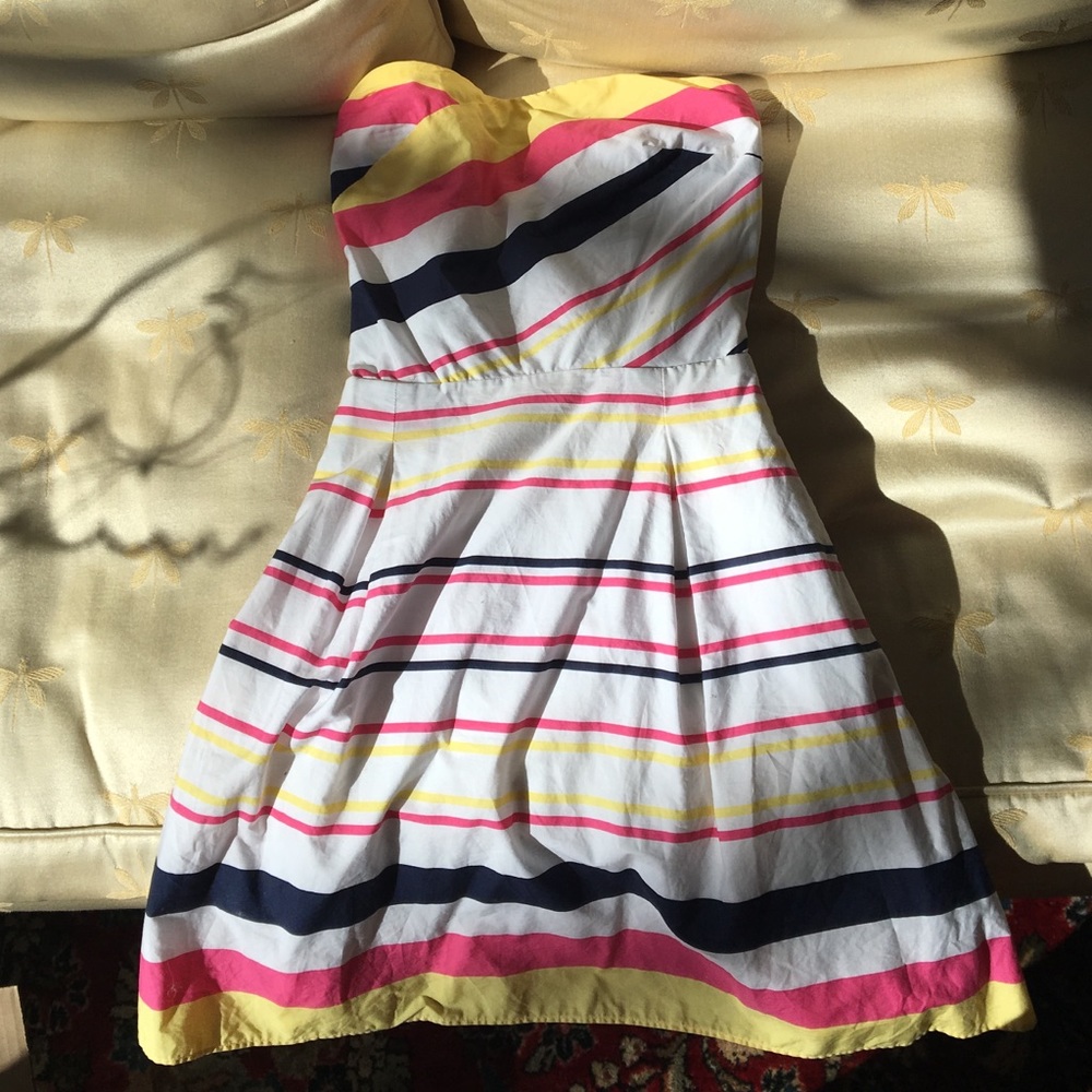 Lilly Pulitzer striped strapless dress size 2